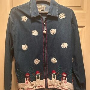 Women’s Denim Snowman Jacket